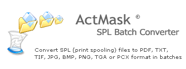 Screenshot for ActMask SPL (Spool) Batch Converter 3.120