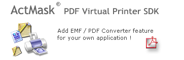 Click to view ActMask PDF Virtual Printer Driver 3.059 screenshot